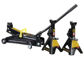 2.25 Trolley Jack with 2.25 Jack Stands